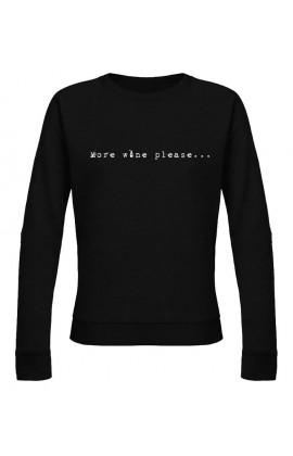Dames - More wine sweater zwart